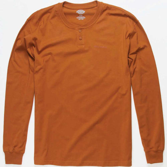 Dickies Longsleeve Henley T-Shirt - Gingerbread