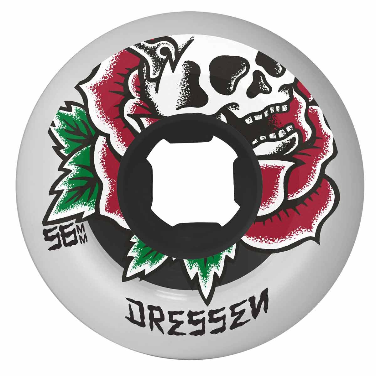 OJ 56mm Double Duro Eric Dressen Rose Skull Chubbies 99a/95a Skateboard Wheels