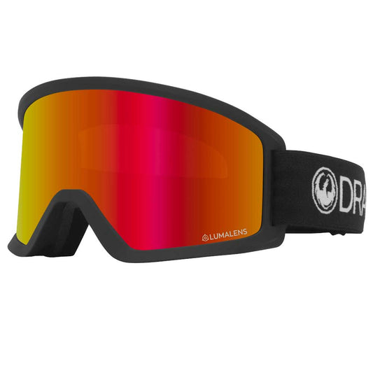 Dragon DX3 OTG Snowboard Goggles - Black/Lumalens Red Ion