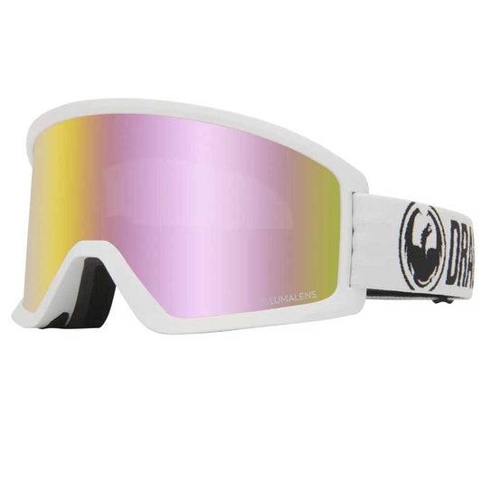 Dragon DX3 OTG Snowboard Goggles - White/Lumalens Pink Ion