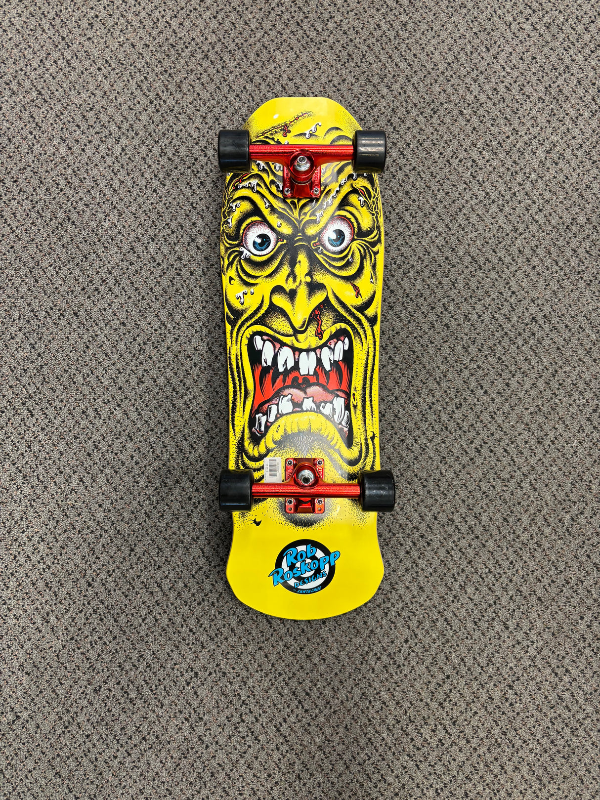 Santa Cruz Rob Roskopp Face Yellow Reissue Skateboard Deck 9.5" Complete