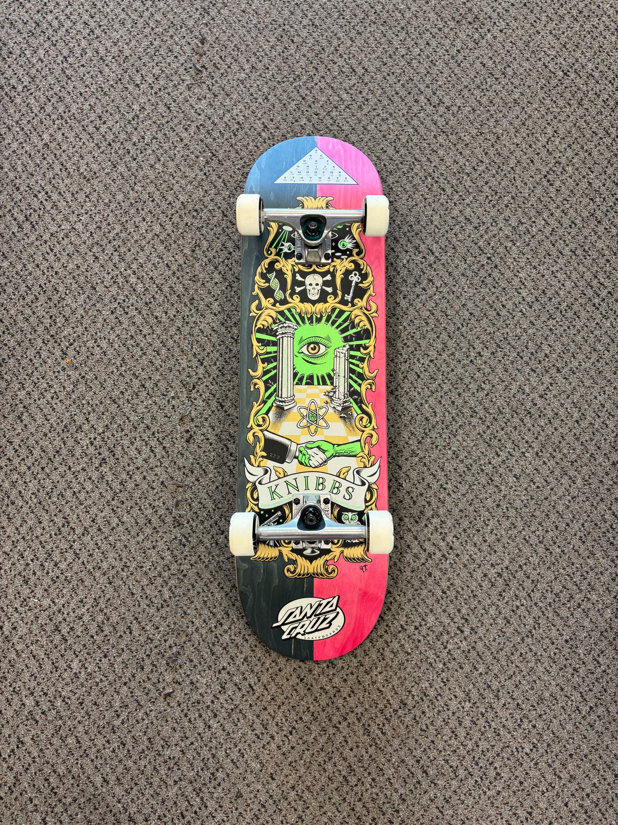 Santa Cruz Knibbs Cryptic Pro Skateboard Complete 8.5"