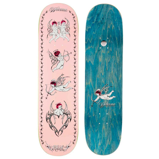 Welcome Evan Mock Cherubs on Island Skateboard Deck - 8.38" Light Pink