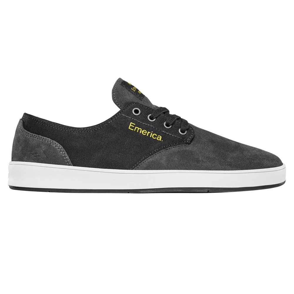 Emerica The Romero Laced Skate Shoes - Grey/Black/Yellow