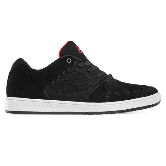 Es Accel Slim Skate Shoes - Black/Black/Red