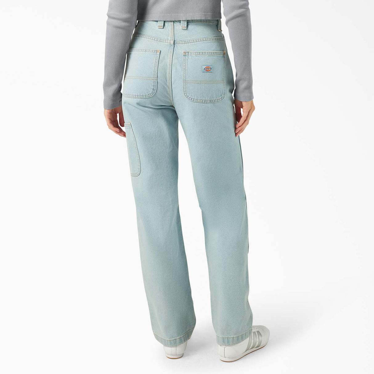 Dickies Women's Madison Loose Fit Denim- Vintage Denim Wash