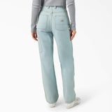 Dickies Women's Madison Loose Fit Denim- Vintage Denim Wash