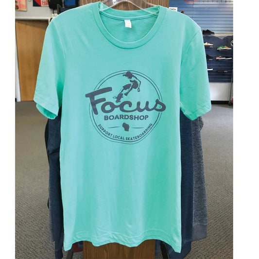 Focus Boardshop Skate Local Tri-blend T-Shirt - Mint