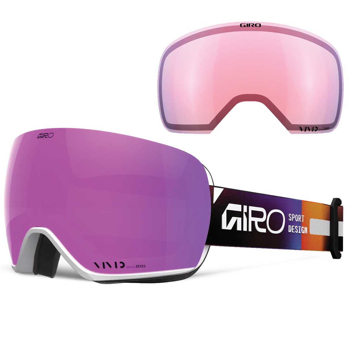 Giro Article II Goggle, Purple Faded Rails Pink