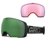 Giro Comp Snow Goggles - 2026 Green Wordmark Strap with Vivid Envy Lens + Bonus Vivid Infrared Lens