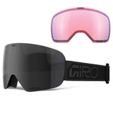 Giro Contour Snow Goggles - 2026 Black Wordmark Strap with Vivid Jet Black Lens + Bonus Vivid Infrared Lens