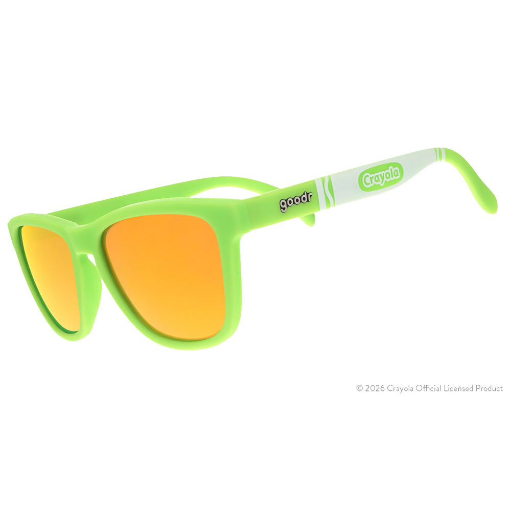 カメリアファンベール　ライムグリーン Goodr OGs Crayola Tropical Colors Palm Leaf Sunglasses – Focus