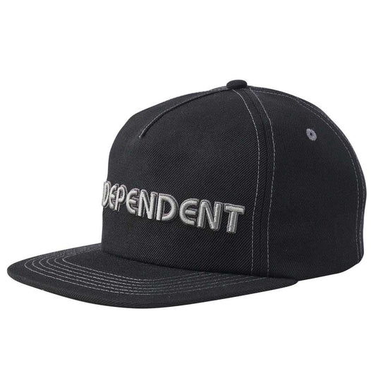 Independent Groundwork Snapback Unstructured Low Hat - Black