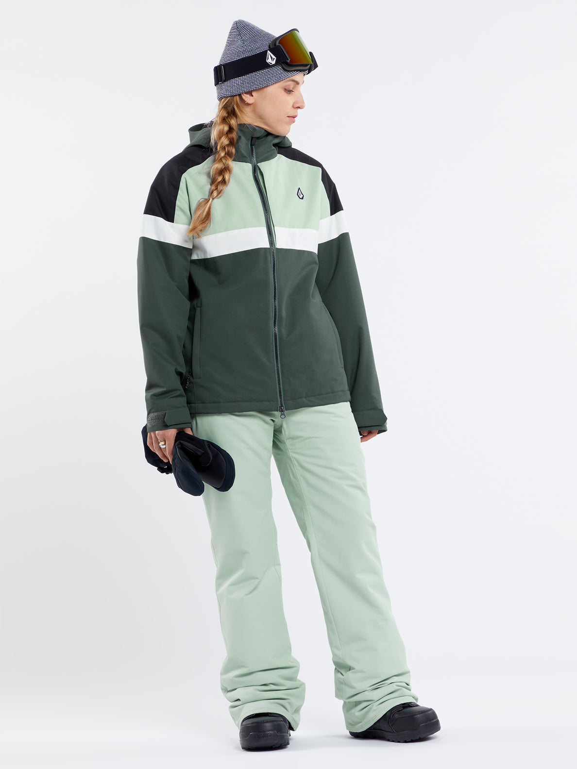 Volcom Women's Frochickie Insulated Snow Pants - Sage Frost