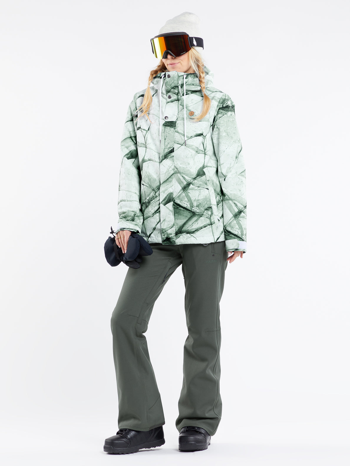 Volcom Women's Species Stretch Snow Pants - Eucalyptus