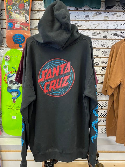 Santa Cruz Target P/O Hooded Sweatshirt Black