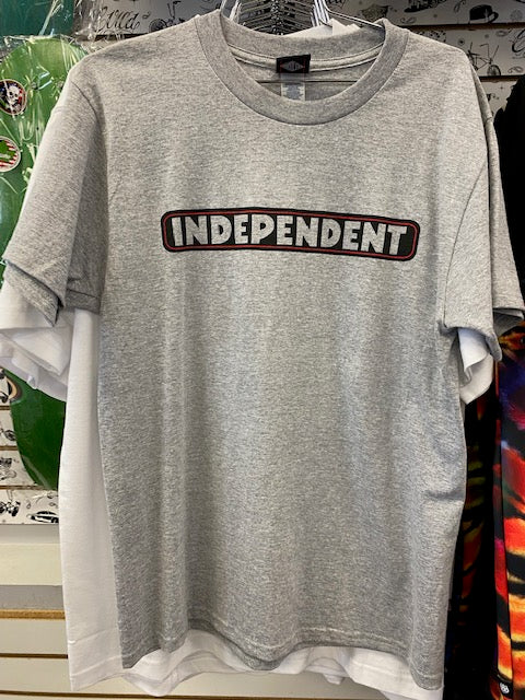 Independent Bar Logo Men's T-Shirt - Gray