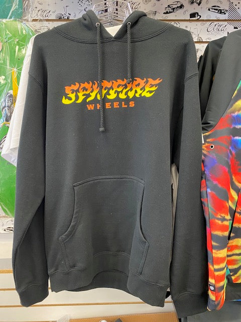 Spitfire Flame Logo Hoodie - Black