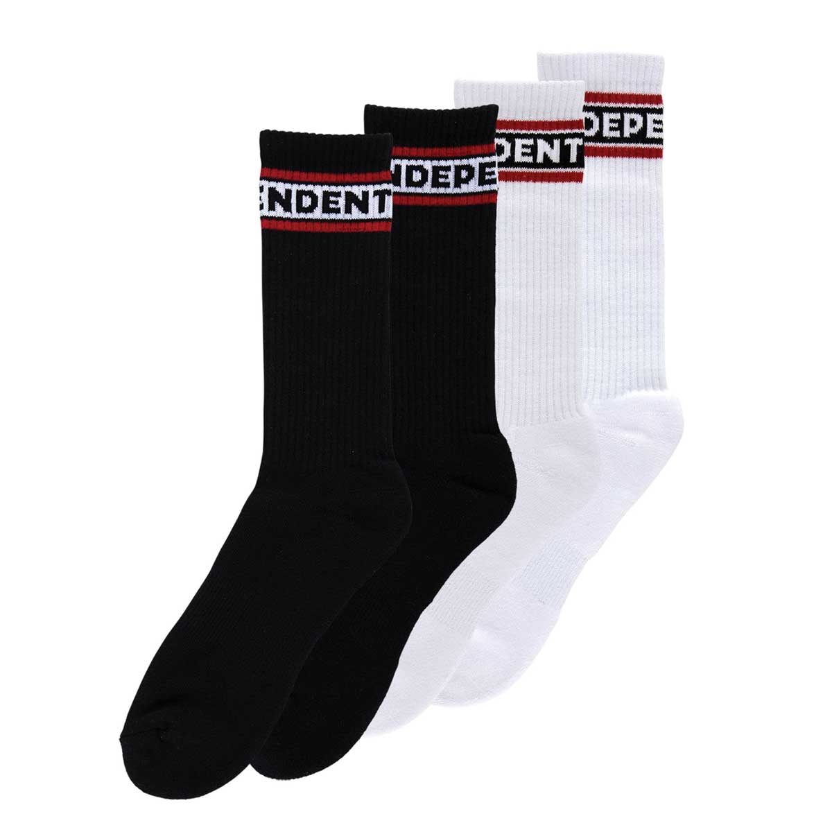 Independent Bar Logo 2 Pack Crew Socks