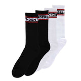 Independent Bar Logo 2 Pack Crew Socks