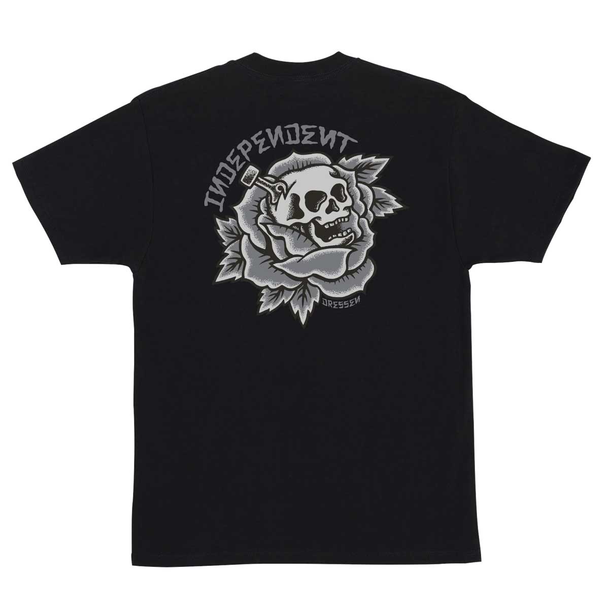 Independent Dressen Skull Rose Short Sleeve Heavyweight T-Shirt