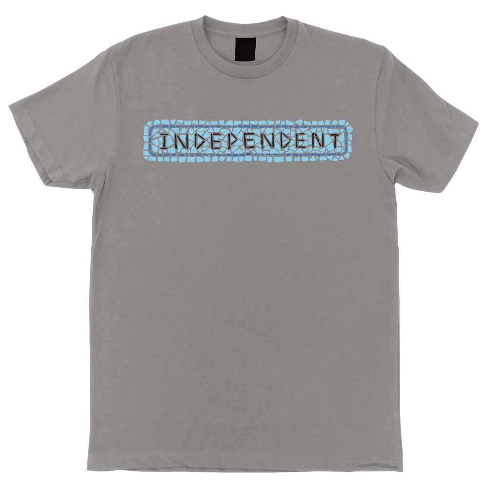 Independent Tile Bar Short Sleeve Midweight T-Shirt - Medium Grey