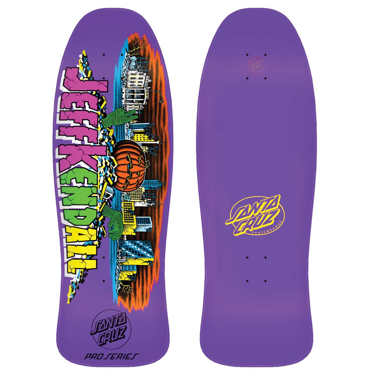 Santa Cruz Jeff Kendall Pumpkin Reissue Skateboard Deck 10"