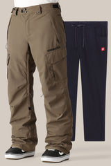 686 Men's Smarty 3-in-1 Cargo Snow Pants Breen Size Large