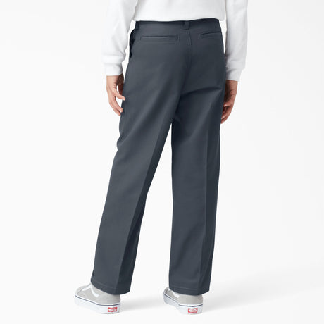 Dickies Boys Classic Fit Straight Leg Flat Front Pant Flex Waist