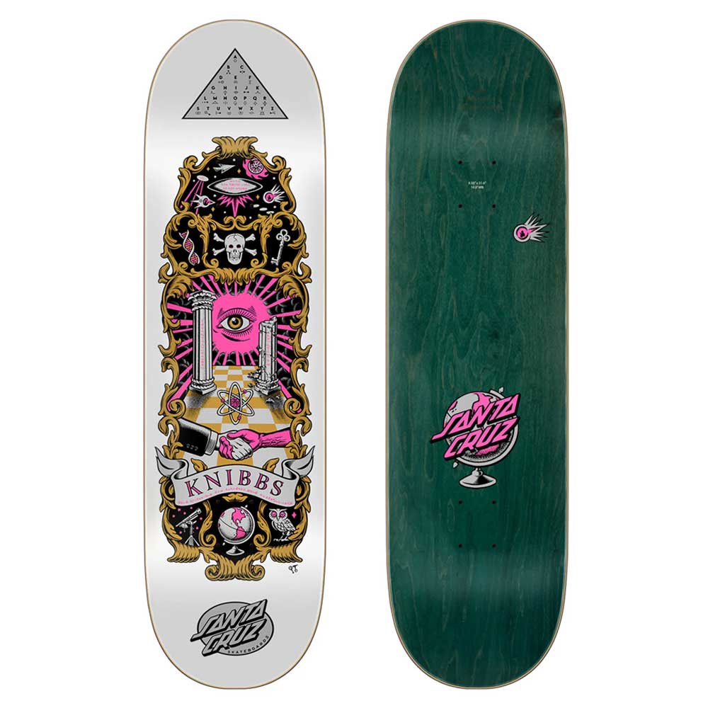 Santa Cruz Knibbs Cryptic Pro Skateboard Deck 8.5"