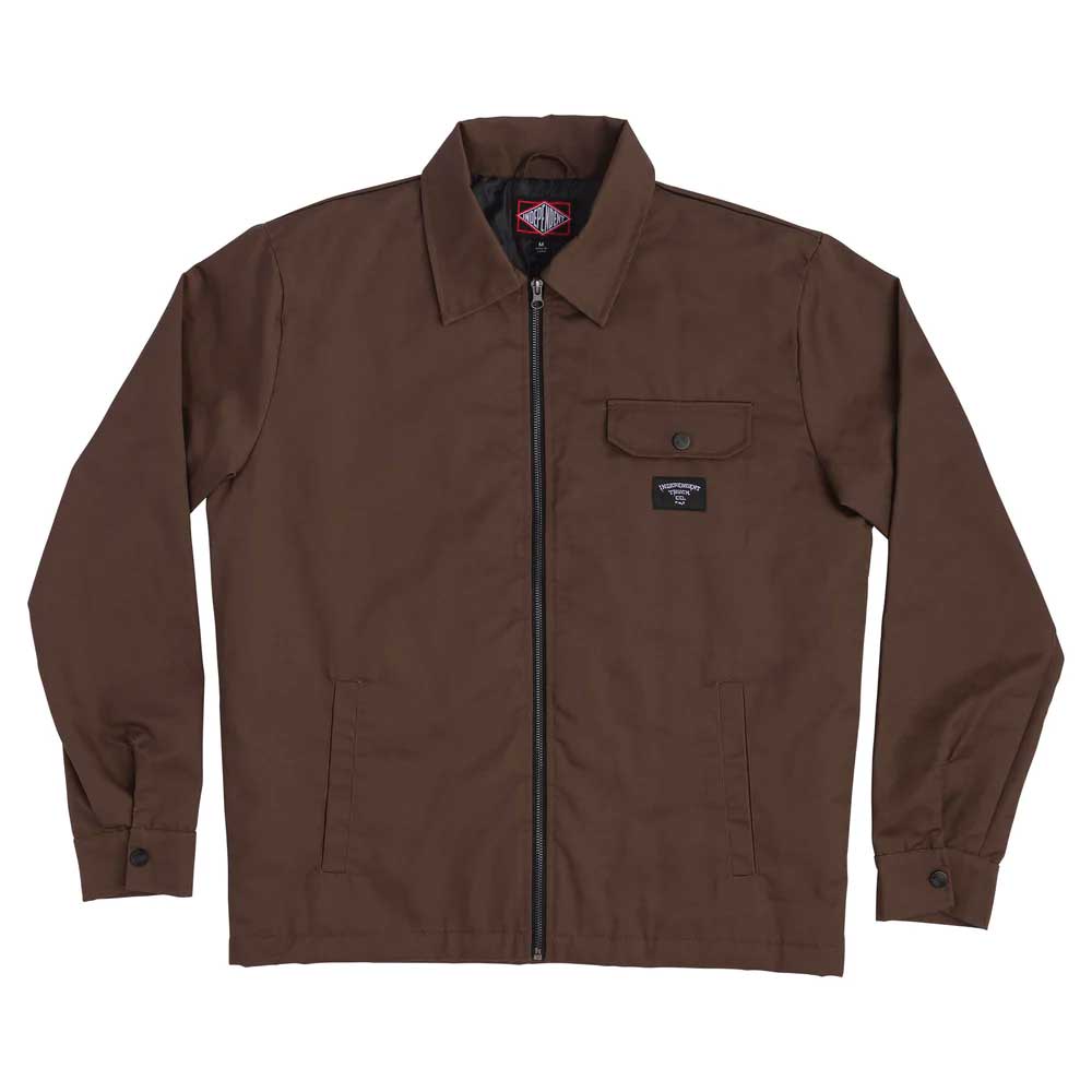 WhoWhat 19aw stripe shirt jacket 〈brown〉 Leland-Jacket.jpg?v=1688072846