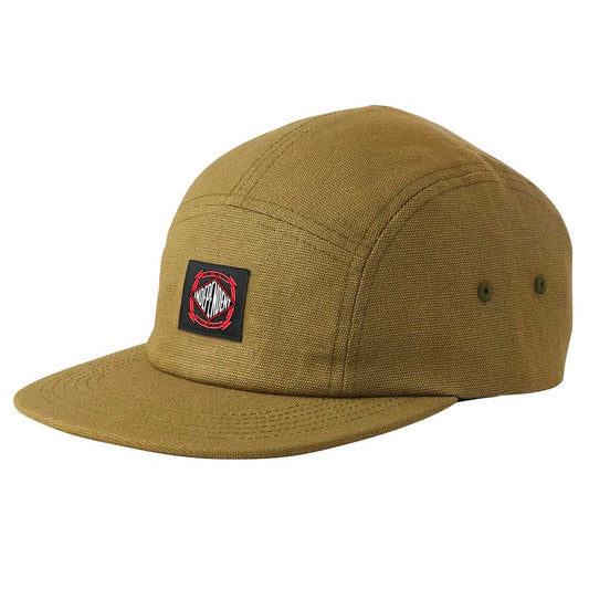 Independent Summit Scroll Camp 5-Panel Snapback Unstructured Low Hat - Army Green