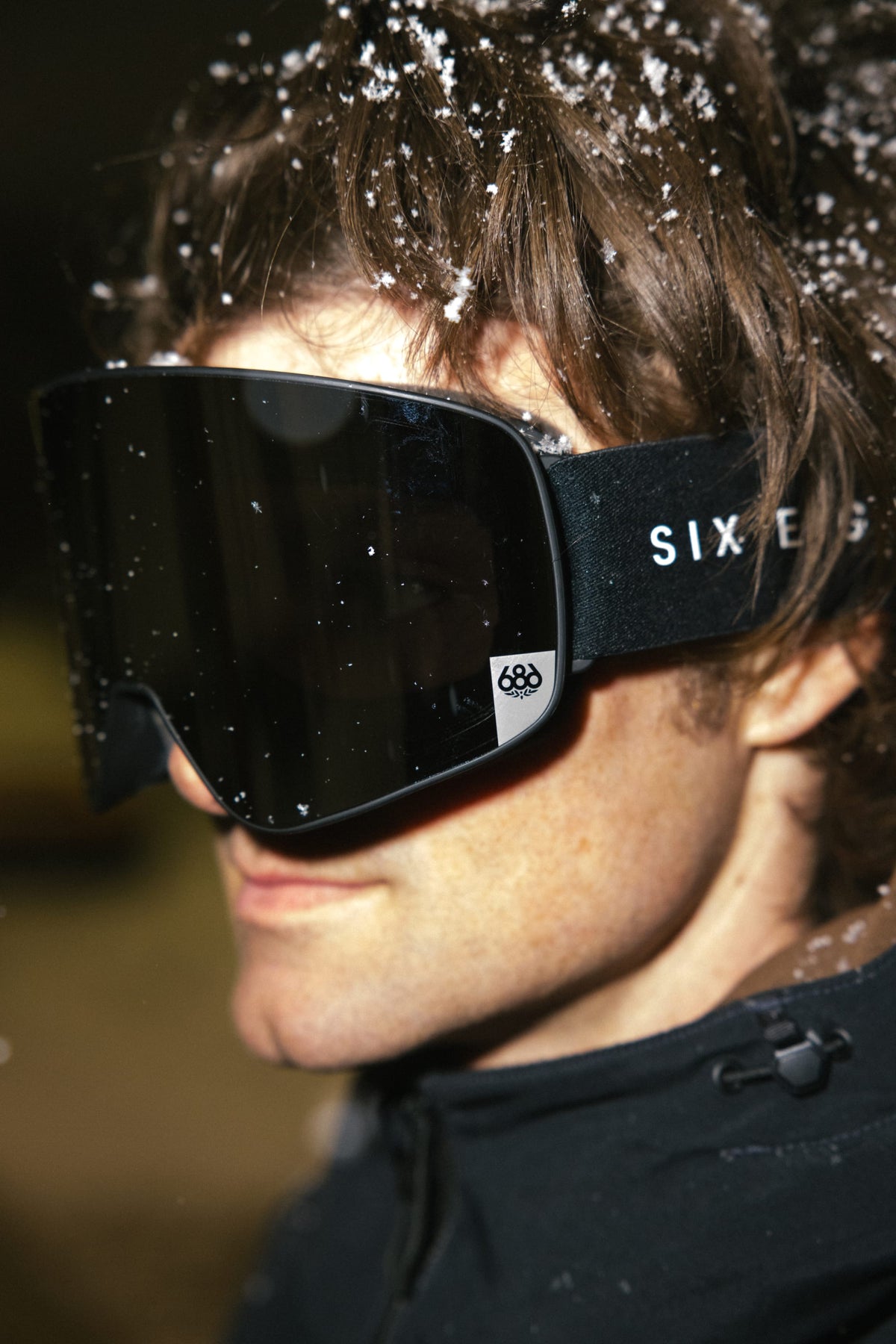 608 Smarty Magnetic Snow Goggles Black Frame / Silver Lens with bonus yellow lens - 2027
