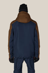 686 Men's Nightline Insulated Jacket - Navy Dark Earth Colorblock - back