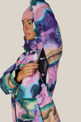 686 Women's Athena Insulated Jacket - Moss Green Sedimentary - vent detail