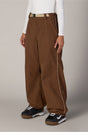 686 Women's Hellkat Shell Pant - Dark Earth Grid Corduroy - front
