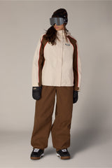 686 Women's Hellkat Shell Pant - Dark Earth Grid Corduroy - full outfit