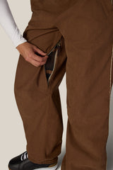 686 Women's Hellkat Shell Pant - Dark Earth Grid Corduroy - vent detail
