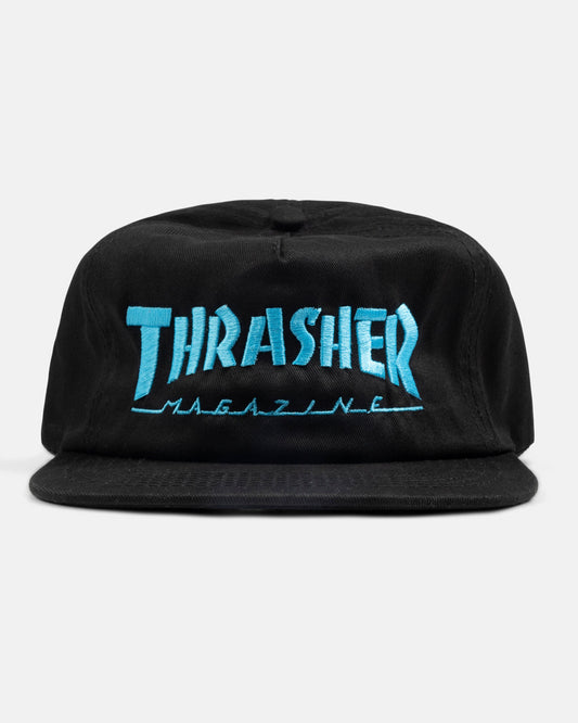 Thrasher Skate Mag Logo Snapback Hat Black