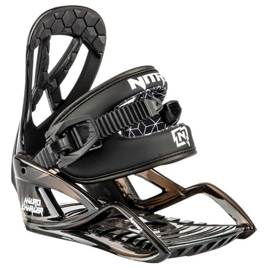 Nitro Micro Charger Kids Snowboard Bindings 2024 - Black