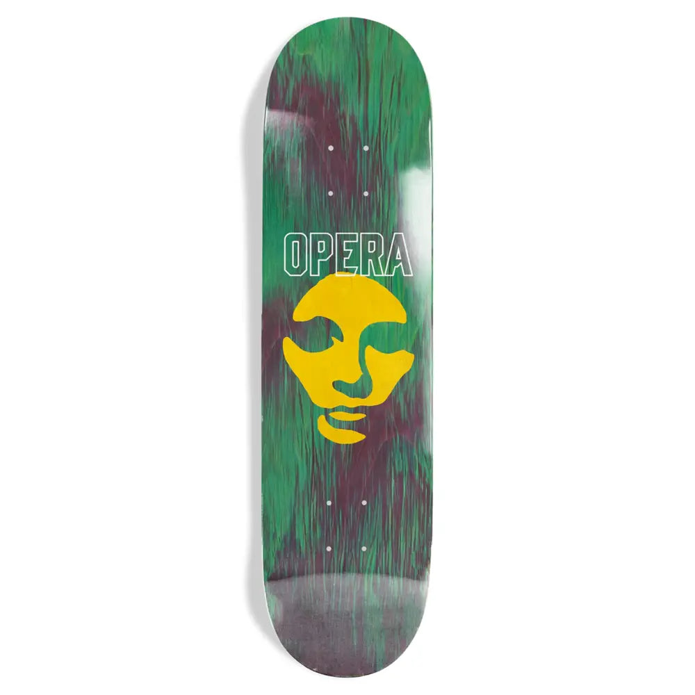 Opera Skateboards Mask Logo Skateboard Deck 8.75"