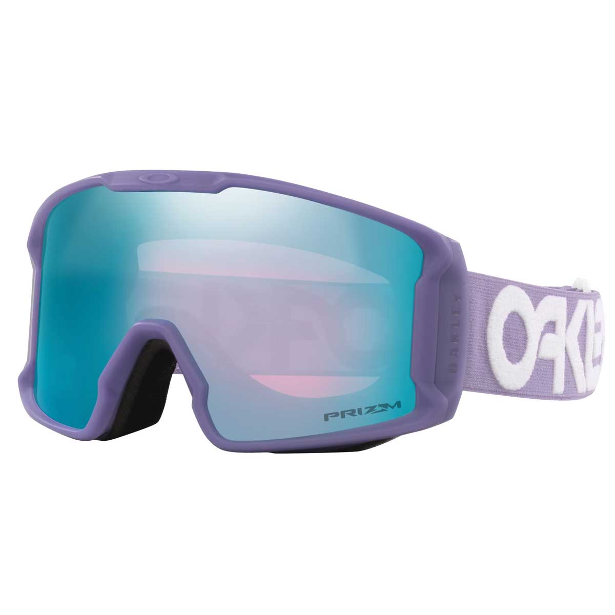 Oakley Line Miner™ M Snow Goggles - 2026 Matte Lilac Strap with Prizm Snow Sapphire Iridium Lenses