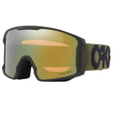 Oakley Line Miner™ L Snow Goggles - 2026 Matte Dark Brush Strap with Prizm Sage Gold Iridium Lenses