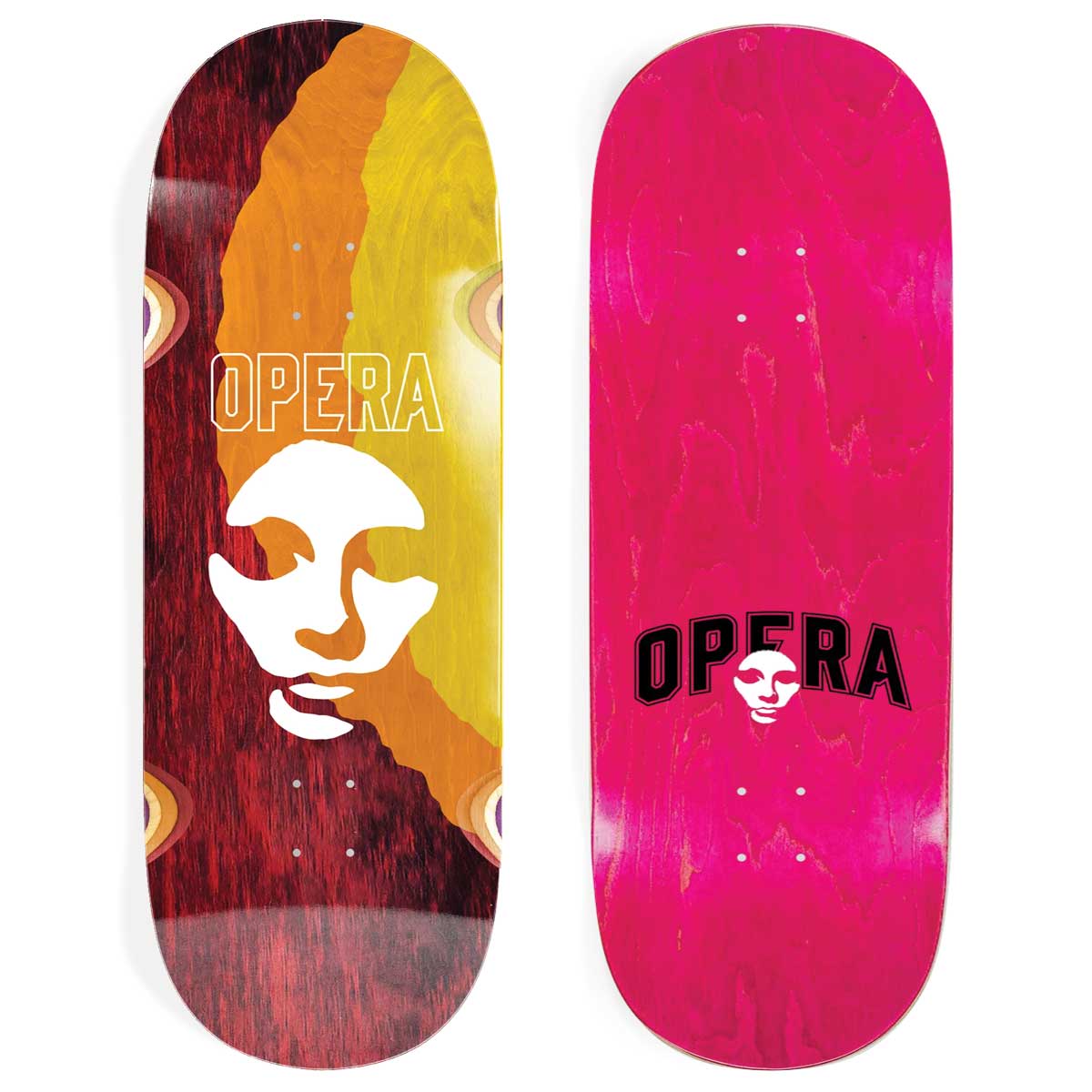 Opera Skateboards Triple Torn Big Mask Skateboard Deck 11.0"