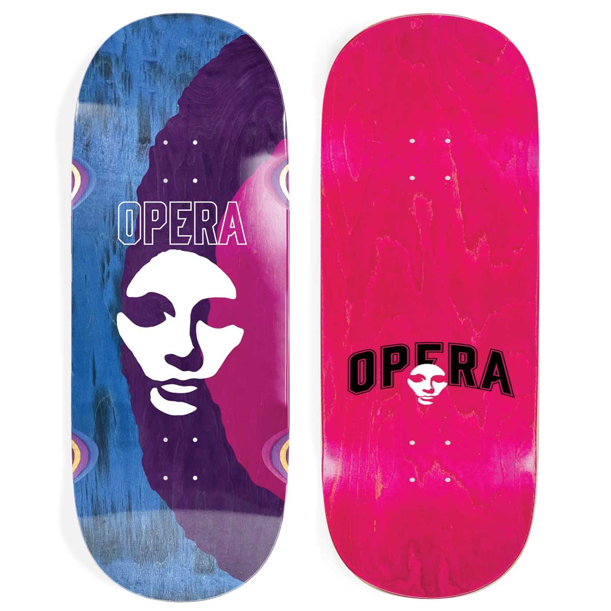 Opera Skateboards Triple Torn Big Mask Skateboard Deck 12.0"