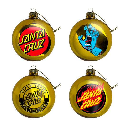 Santa Cruz '23 Ornament Set - Gold