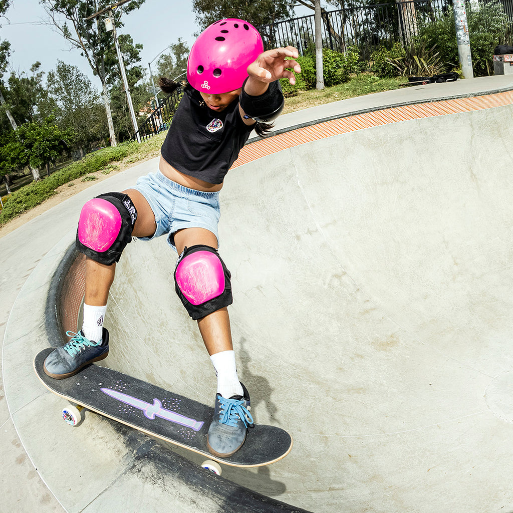 Triple 8 Certified Sweatsaver Skateboard Helmet - Pink Glossy