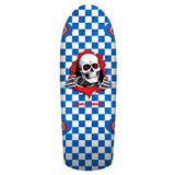 Powell Peralta OG Ripper Checker Reissue Blue Veneer Skateboard Deck - 10.0"