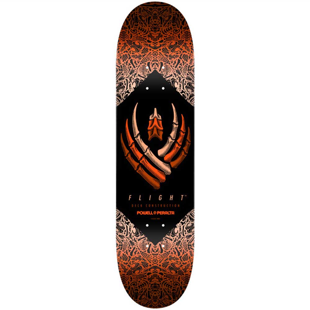 Powell Peralta Bones FLIGHT® Skateboard Deck Orange - 8.5"