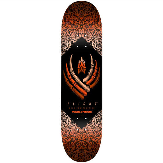 Powell Peralta Bones FLIGHT® Skateboard Deck Orange - 8.5"